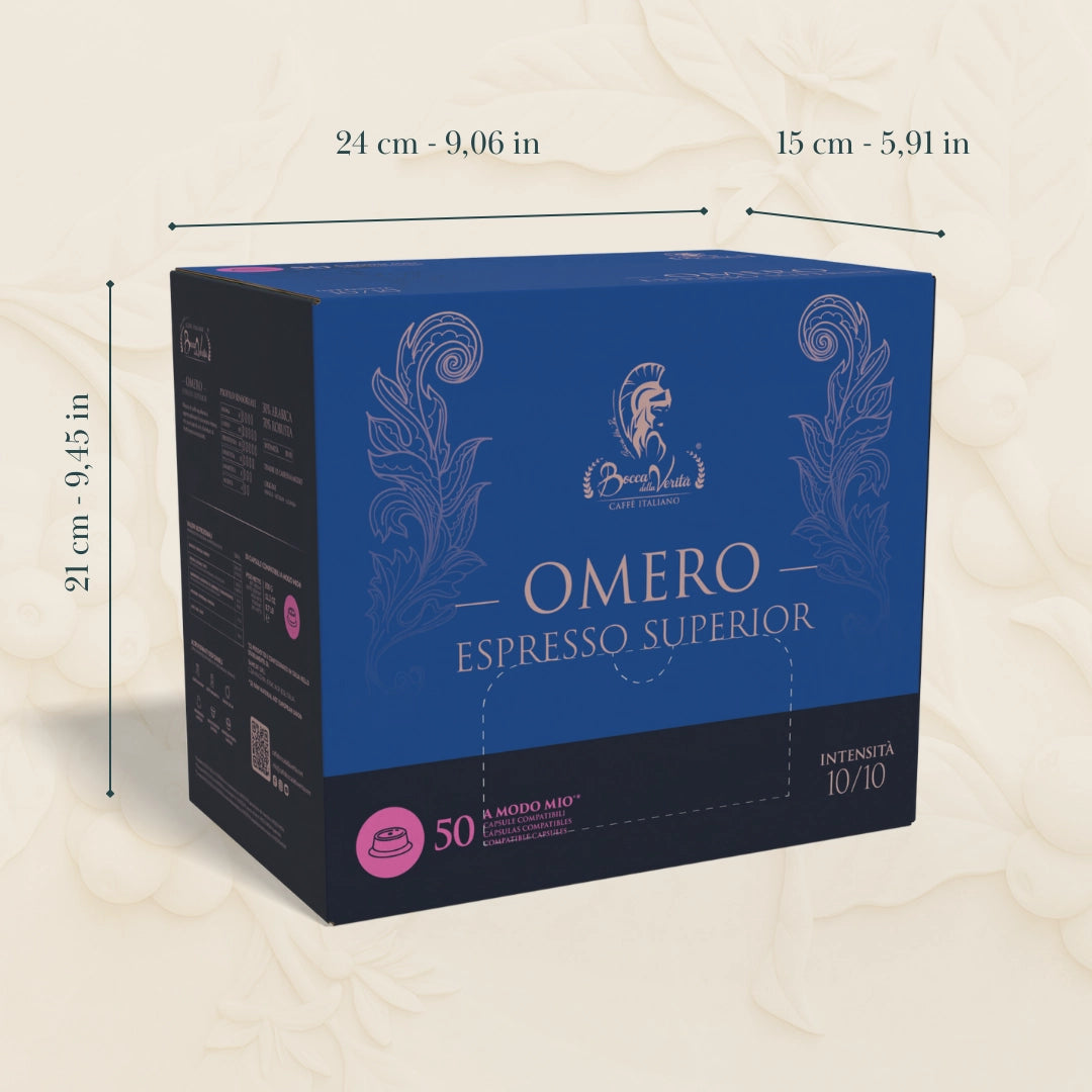 “Omero” Espresso Superior Capsule Compatibile A Modo Mio®