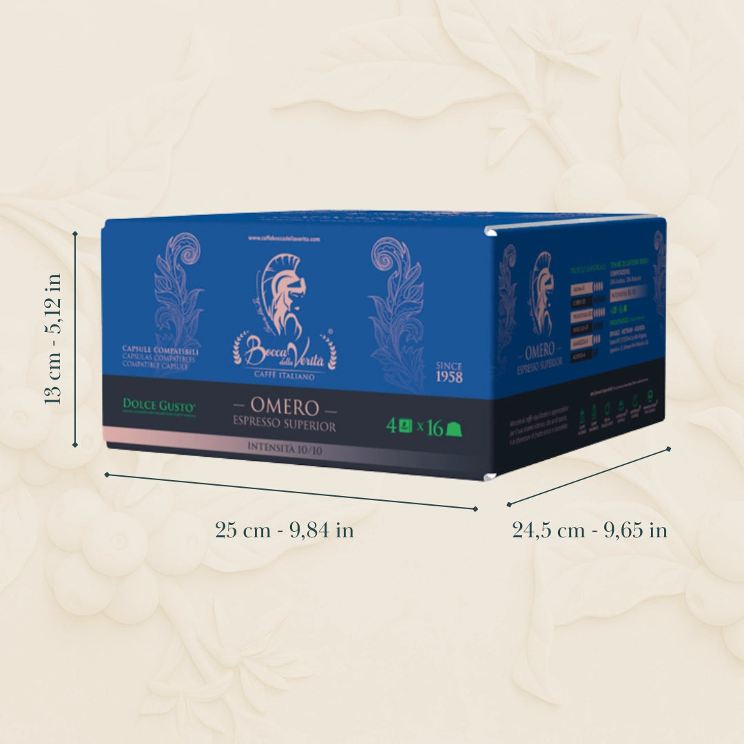 “Omero” Espresso Superior Capsule Compatibile Nescafé® Dolce Gusto®