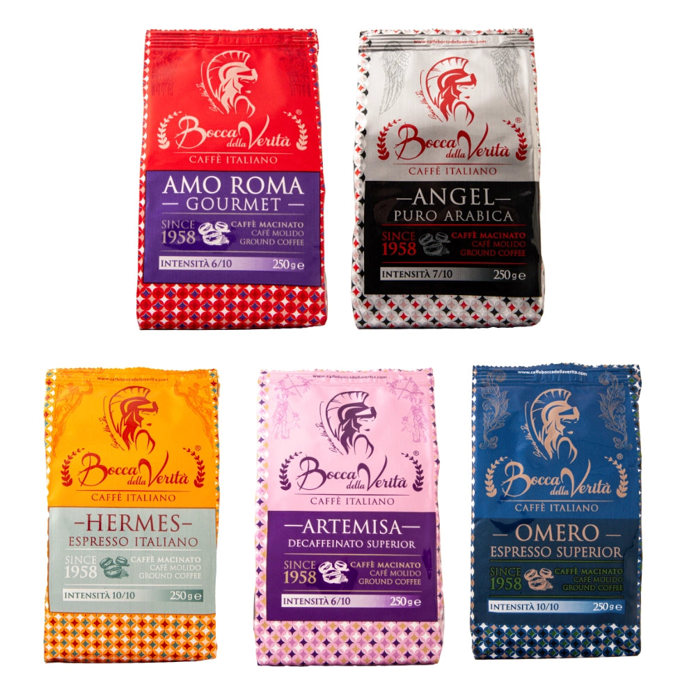 LA DEGUSTAZIONE “Relax” - Caffè Macinato 5x250g