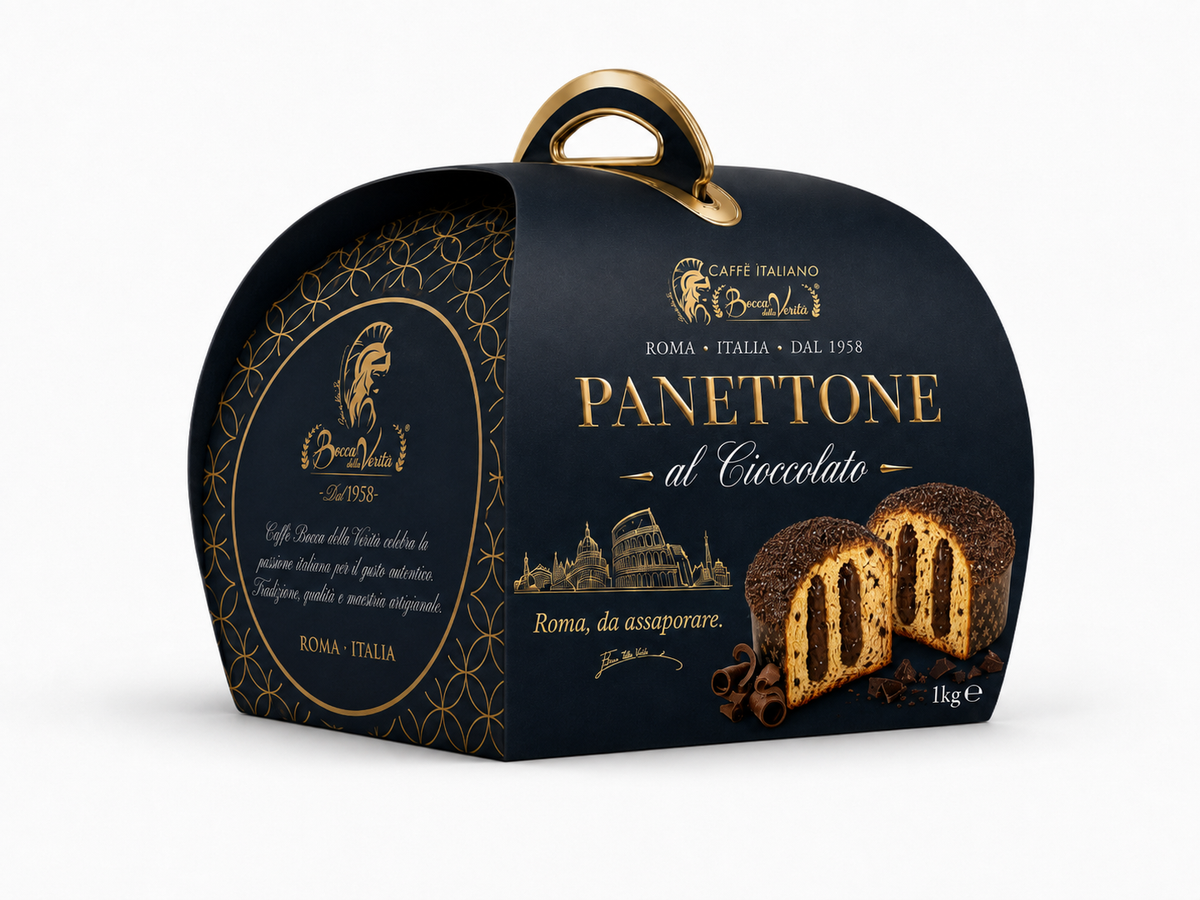 PREORDINE ESCLUSIVO · PANETTONE AL CIOCCOLATO BOCCA DELLA VERITÀ® – 1 kg