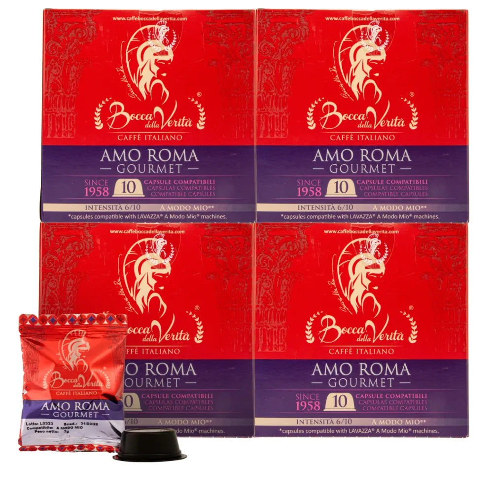 “Amo Roma” Gourmet Capsule Compatibili A Modo Mio®