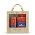 Decorative Aluminum Canister with Hermetic Seal AND 250G Ground Coffee 50% Arabica 50% Robusta