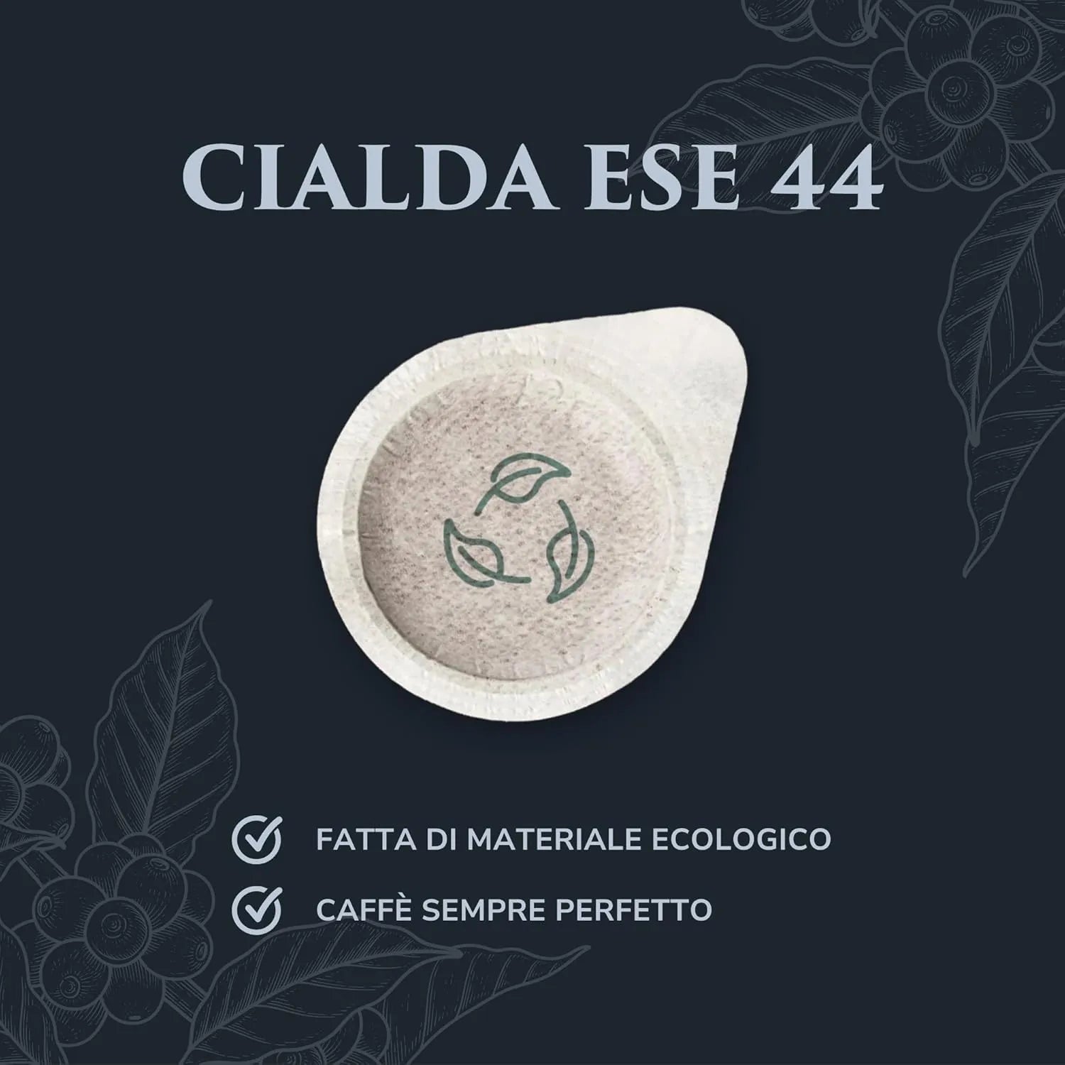 “Angel” Puro Arabica Cialde Pods ESE 44mm 100% Arabica