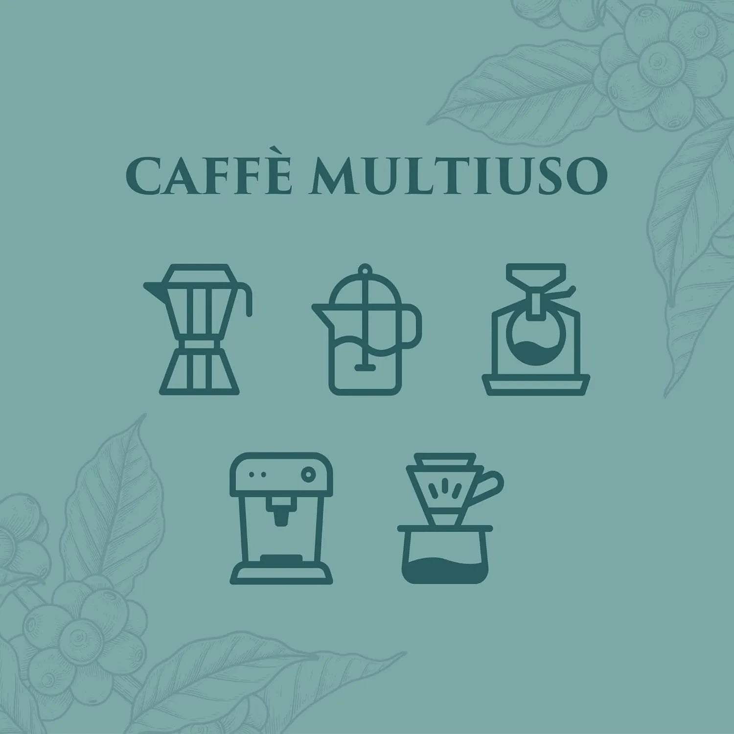 LATTINA Decorativa in Alluminio con Chiusura Ermetica CON CAFFÈ Macinato di 250G