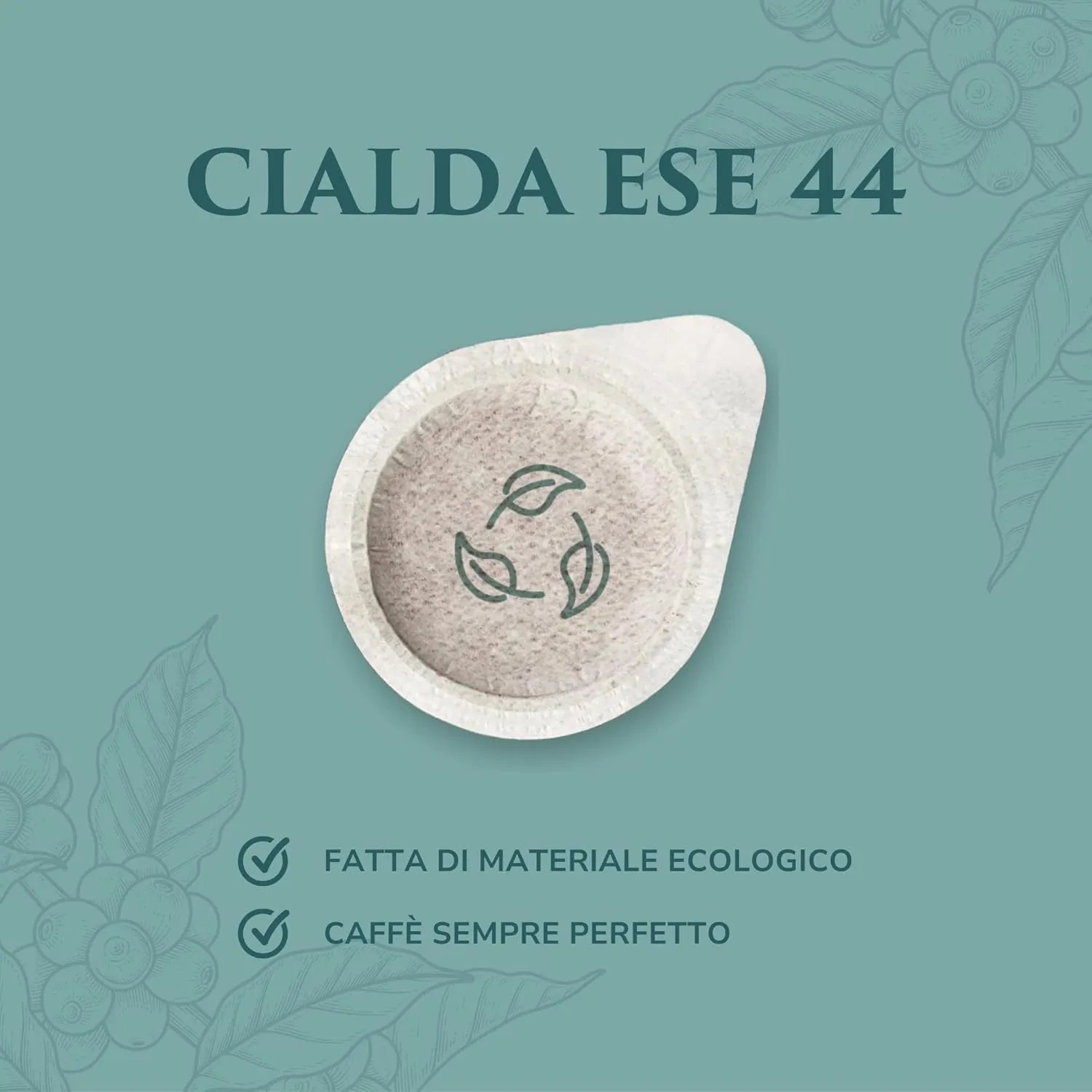 “Hermes” Espresso Italiano Cialde Pods ESE 44mm 10% Arabica 90% Robusta