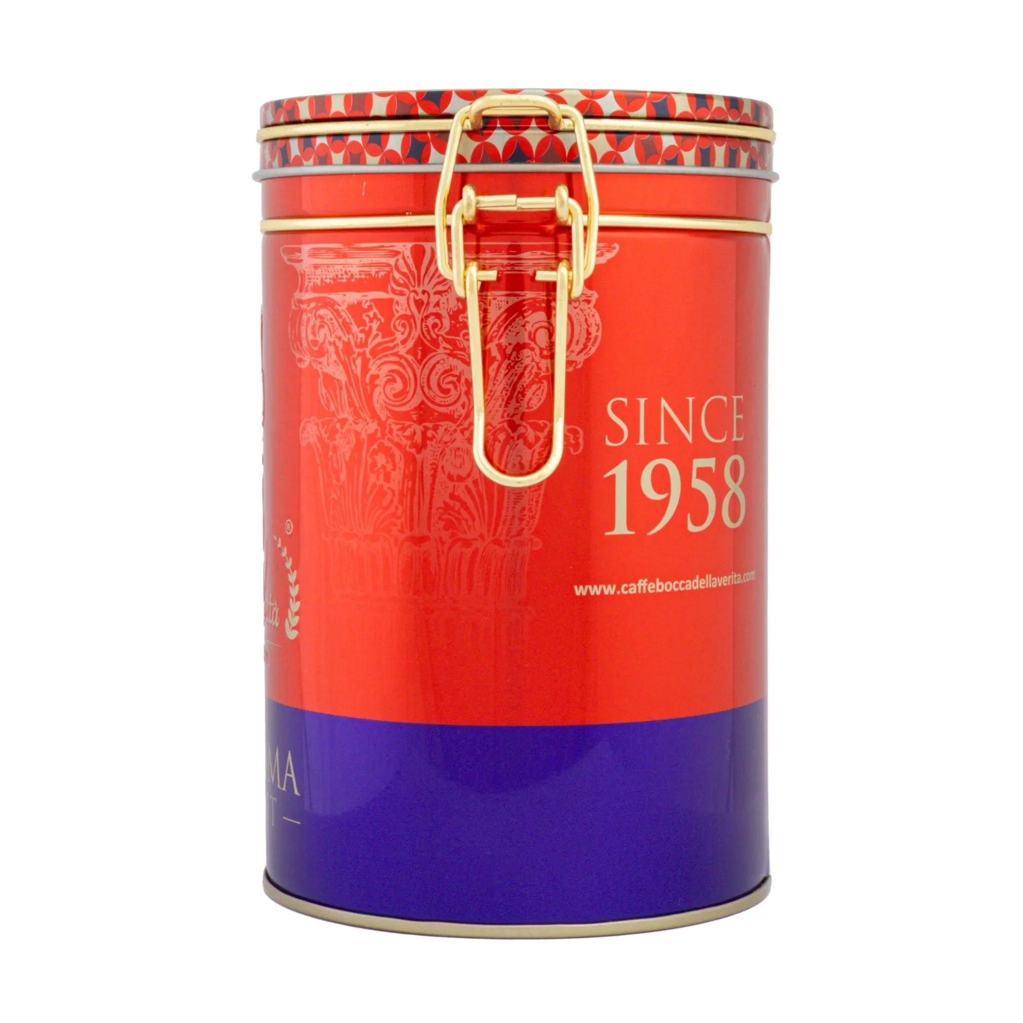 Lattina Decorativa in Alluminio con Chiusura Ermetica per Caffè di 250G