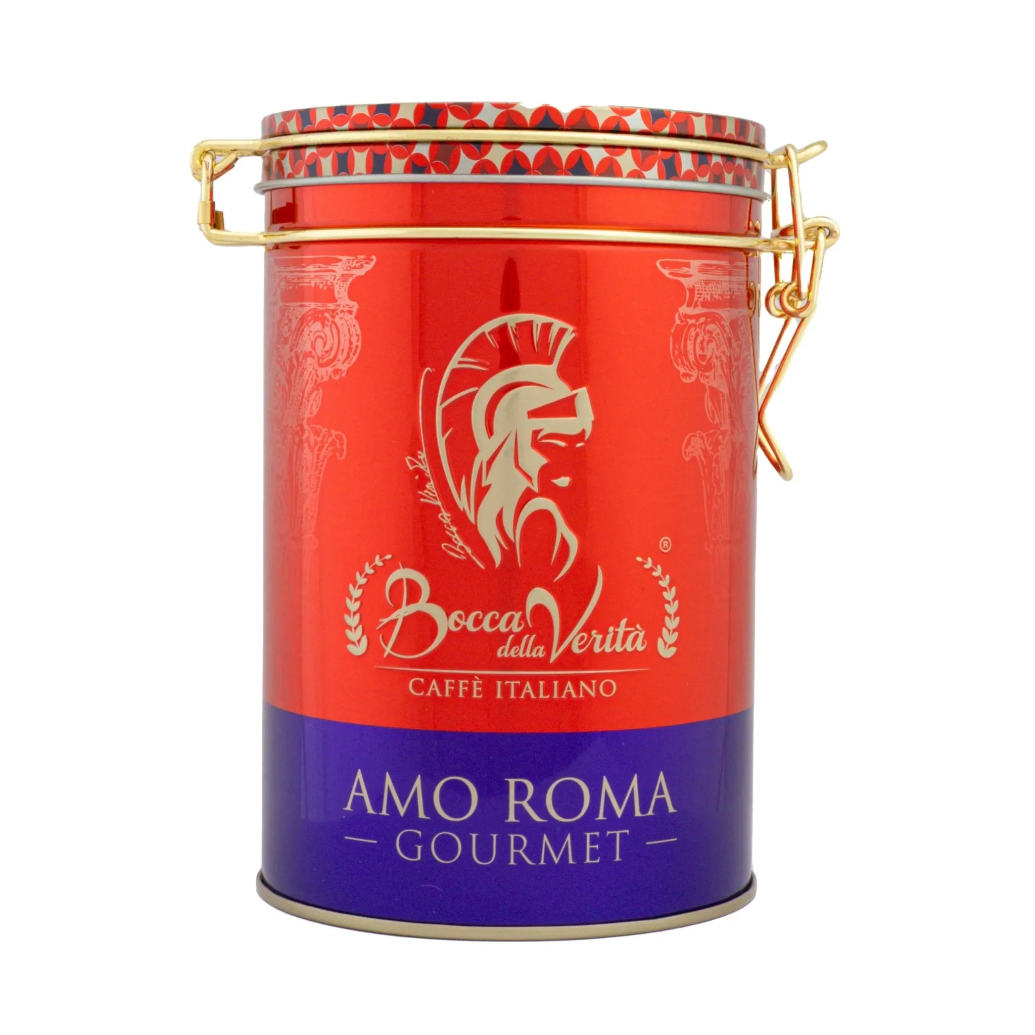 Lattina Decorativa in Alluminio con Chiusura Ermetica per Caffè di 250G