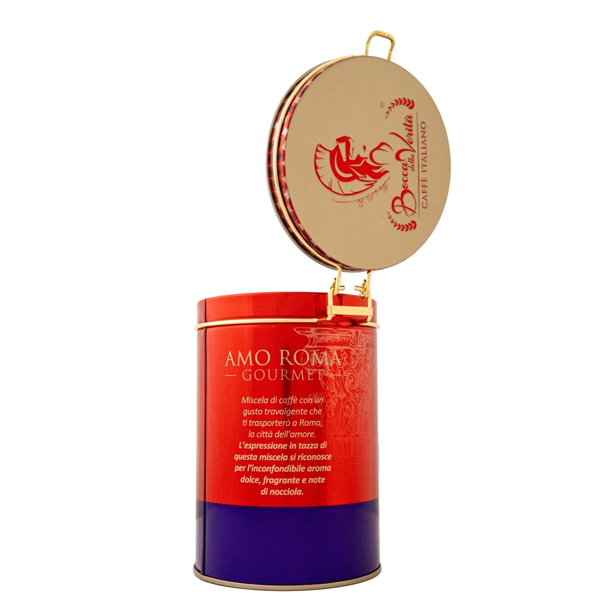 Lattina Decorativa in Alluminio con Chiusura Ermetica per Caffè di 250G