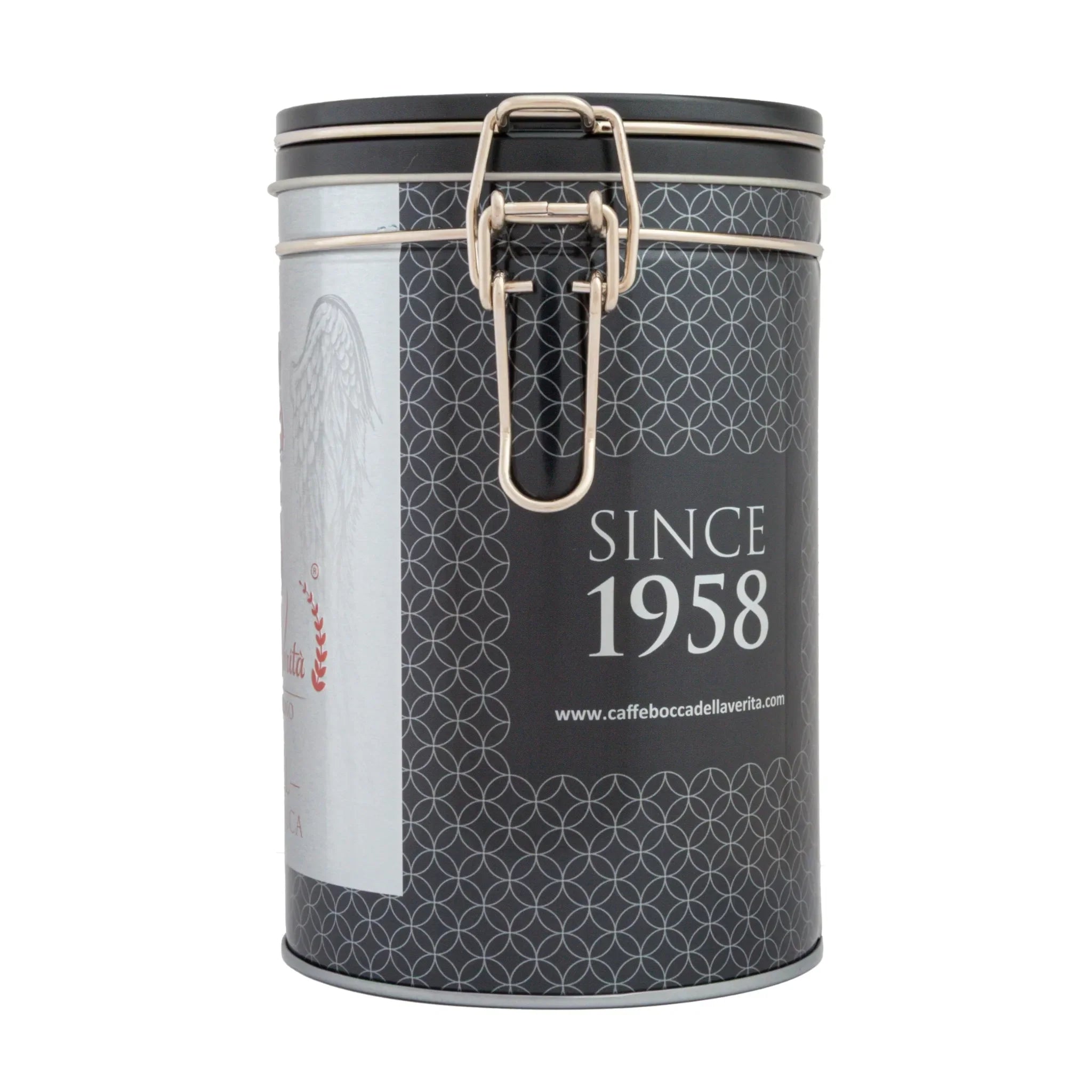 Lattina Decorativa in Alluminio con Chiusura Ermetica per Caffè di 250G