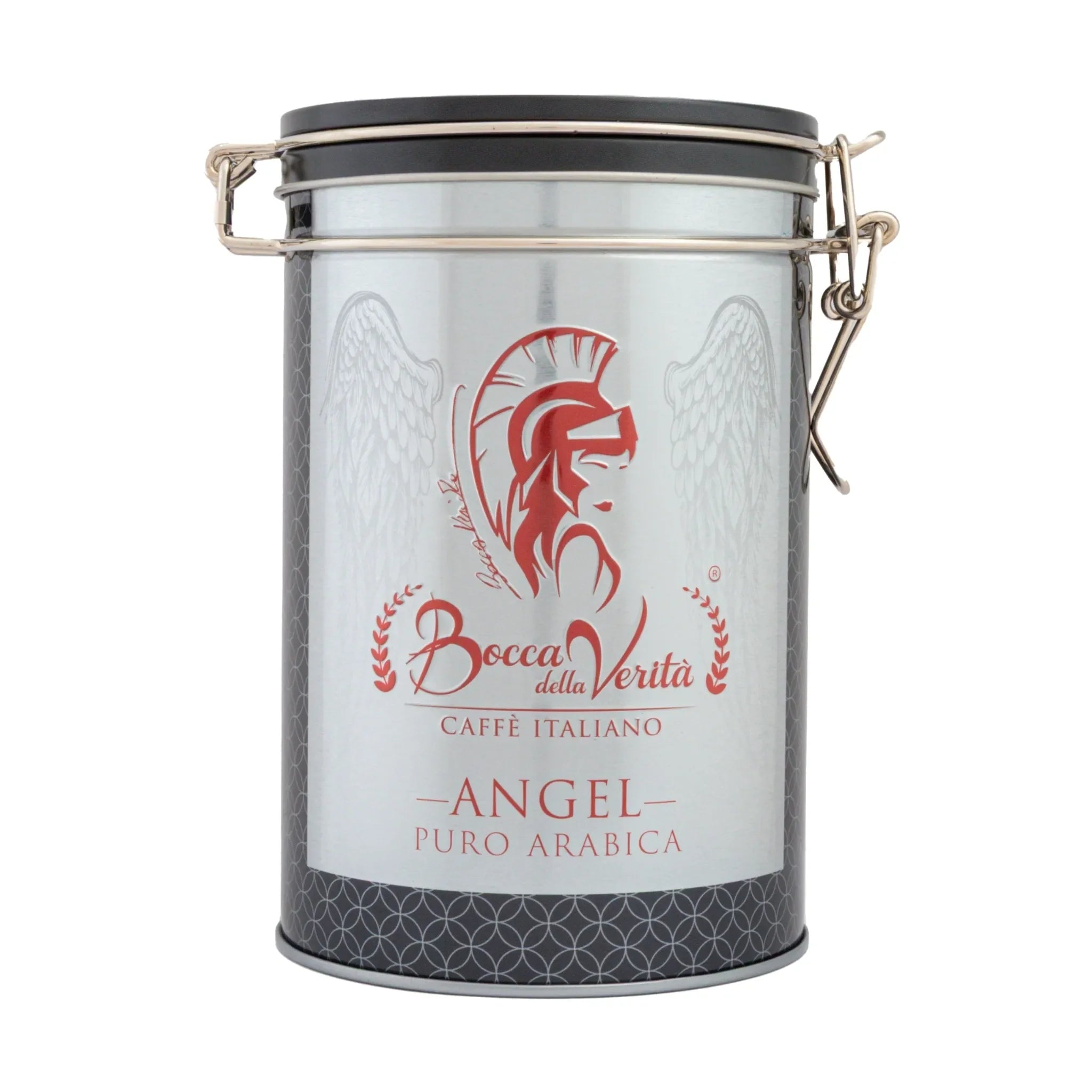Lattina Decorativa in Alluminio con Chiusura Ermetica per Caffè di 250G