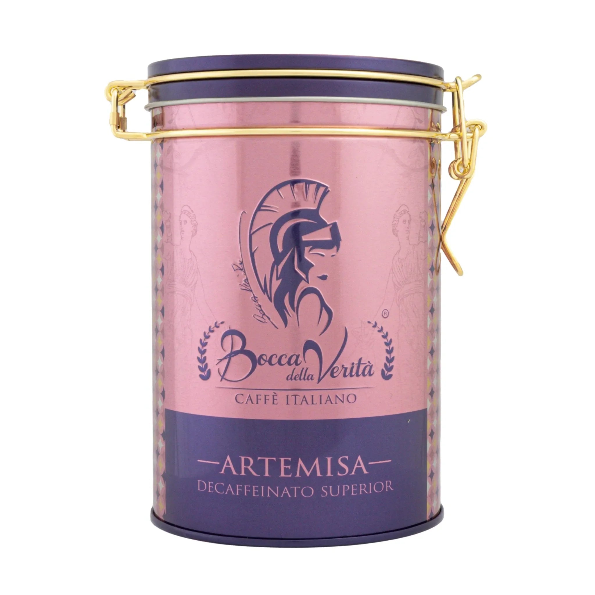 Lattina Decorativa in Alluminio con Chiusura Ermetica per Caffè di 250G