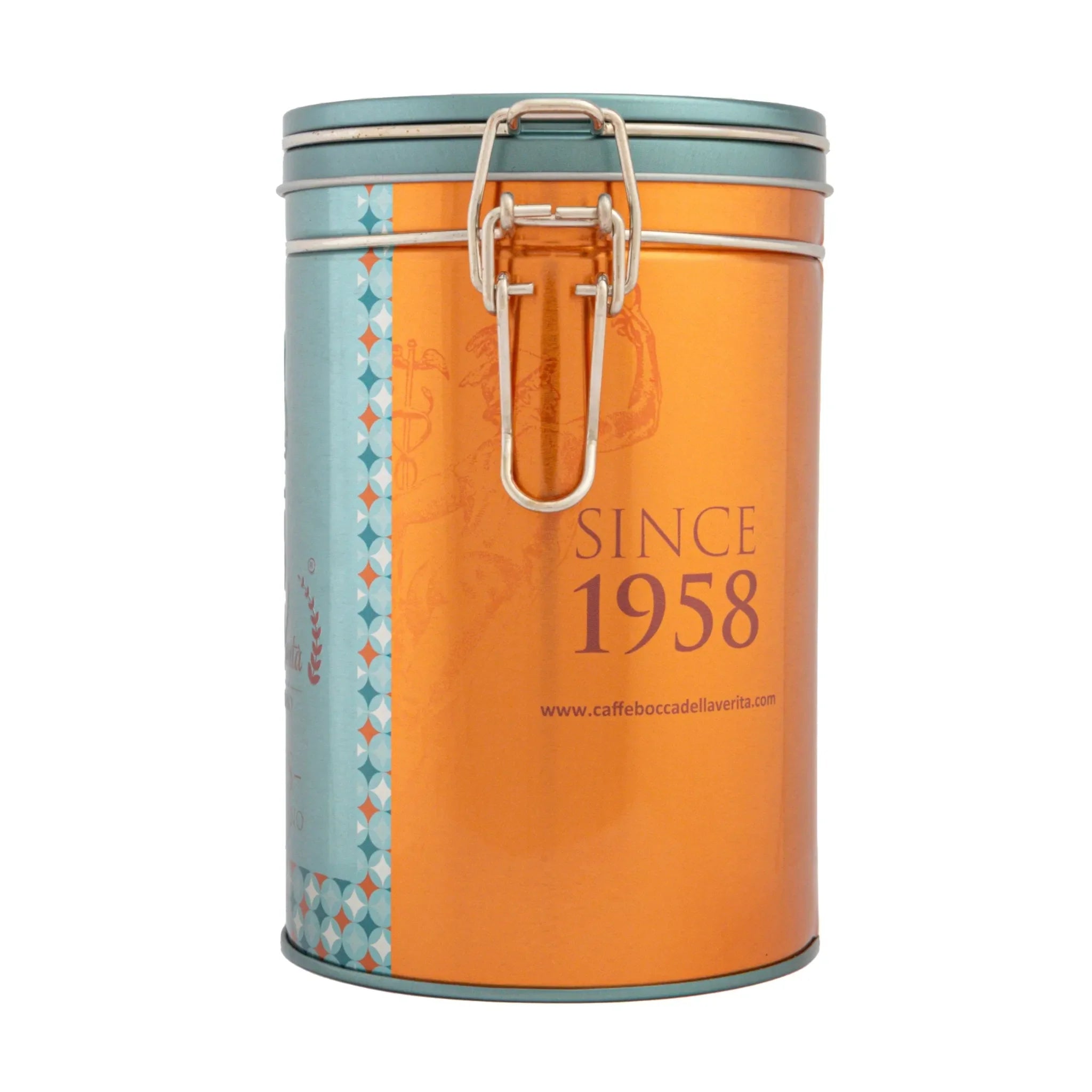 Lattina Decorativa in Alluminio con Chiusura Ermetica per Caffè di 250G