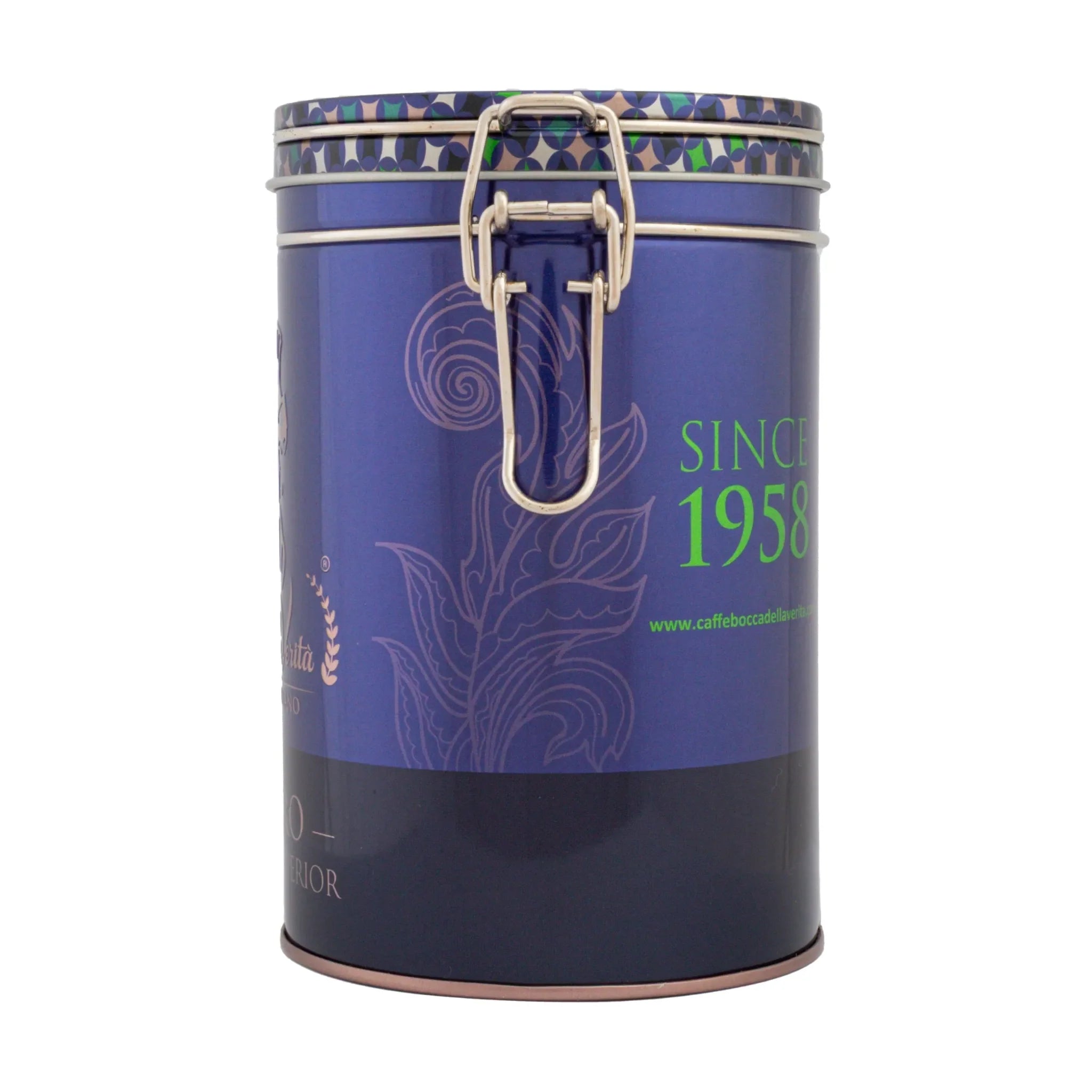 Lattina Decorativa in Alluminio con Chiusura Ermetica per Caffè di 250G