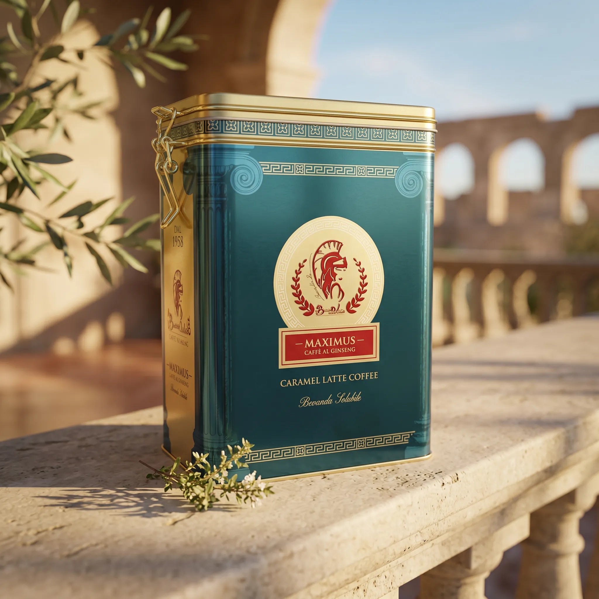 Ginseng Caramel Latte, Polvere Solubile, Sacchetto da 250 g, Prodotto in Italia