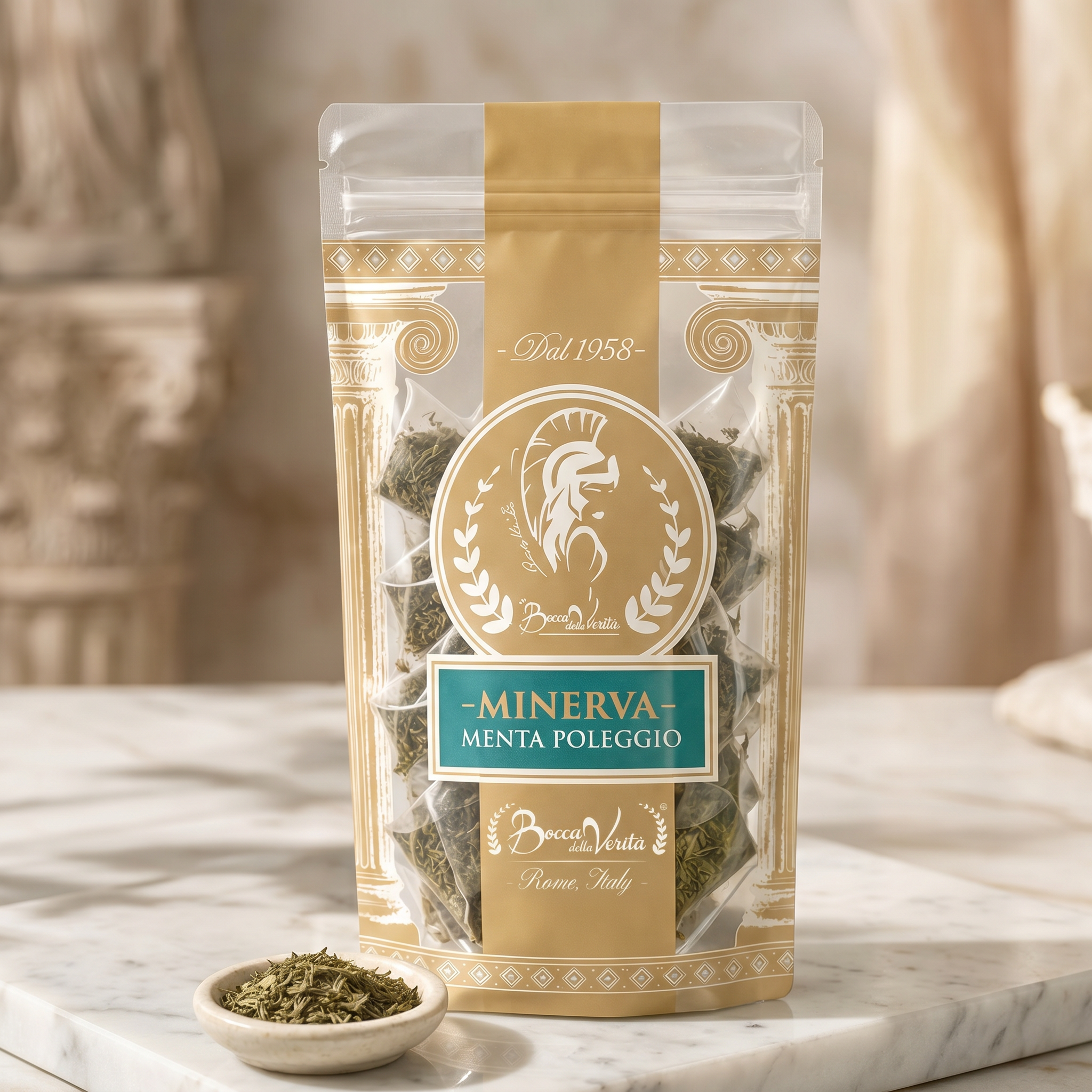 “Minerva” Infuso di Menta Poleggio in buste Piramide