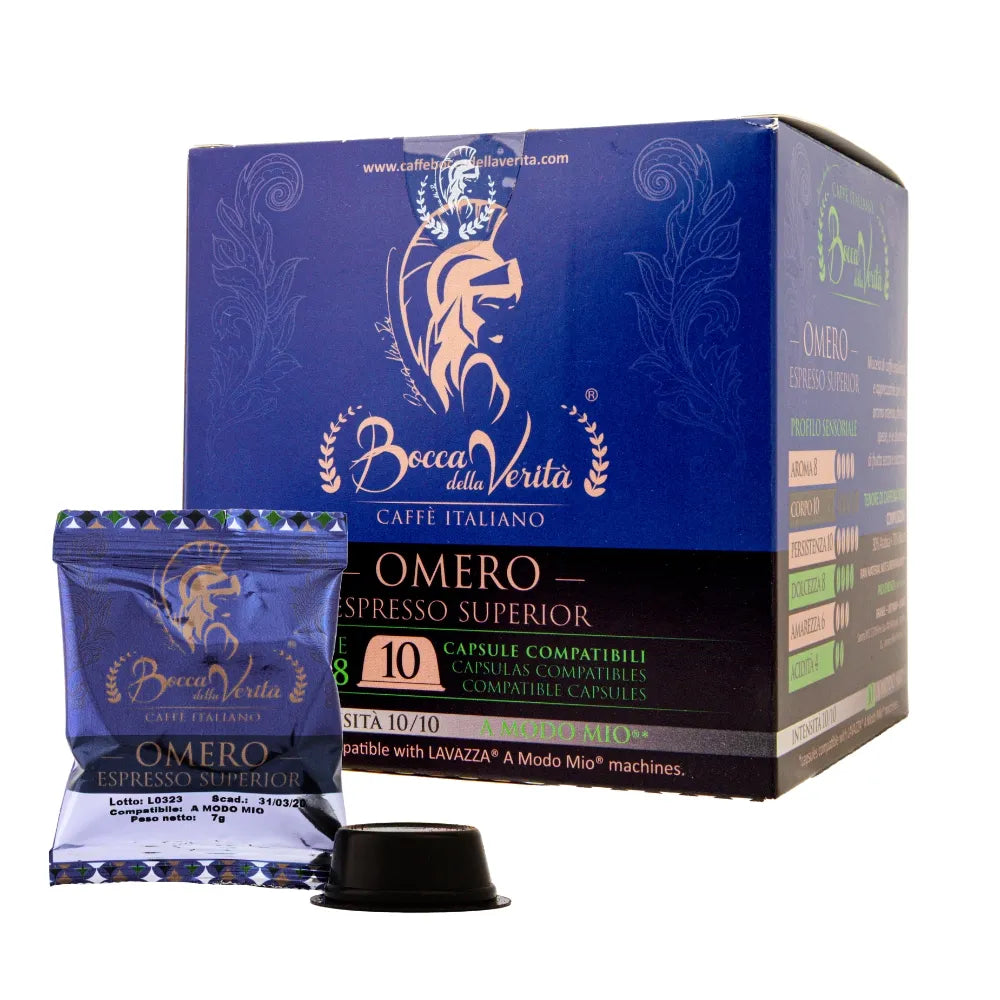 “Omero” Espresso Superior Capsule Compatibile A Modo Mio®