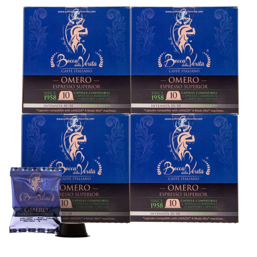 “Omero” Espresso Superior Capsule Compatibile A Modo Mio®
