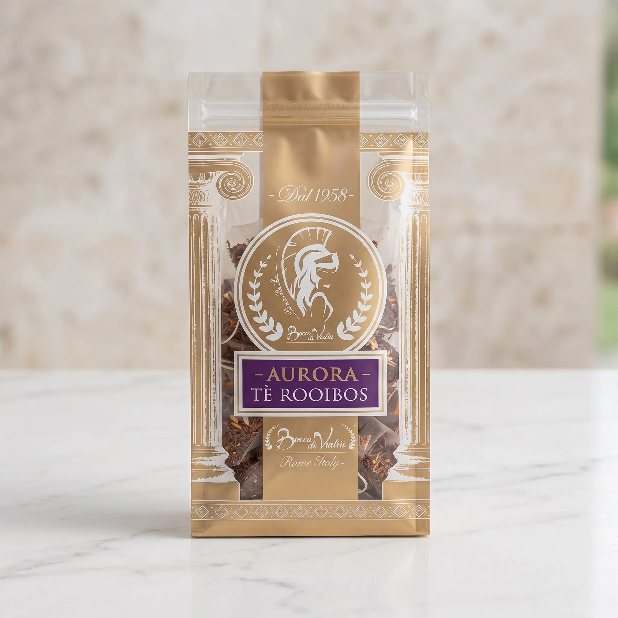 “Aurora” Infuso di Rooibos in buste Piramide