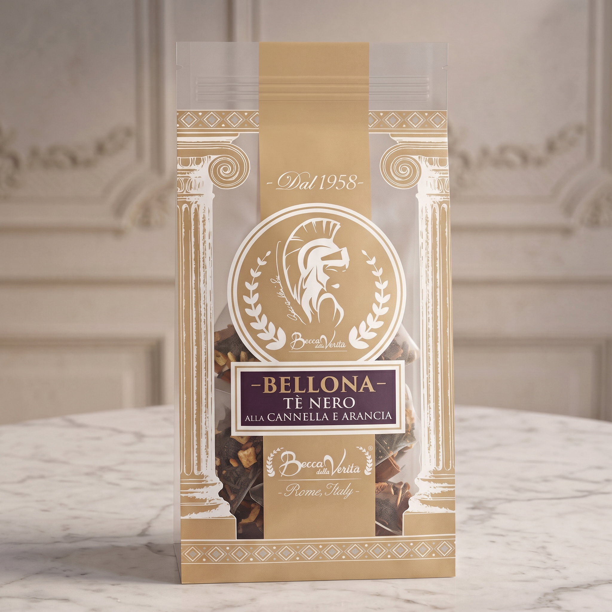 “Bellona” Tè Nero in buste Piramide